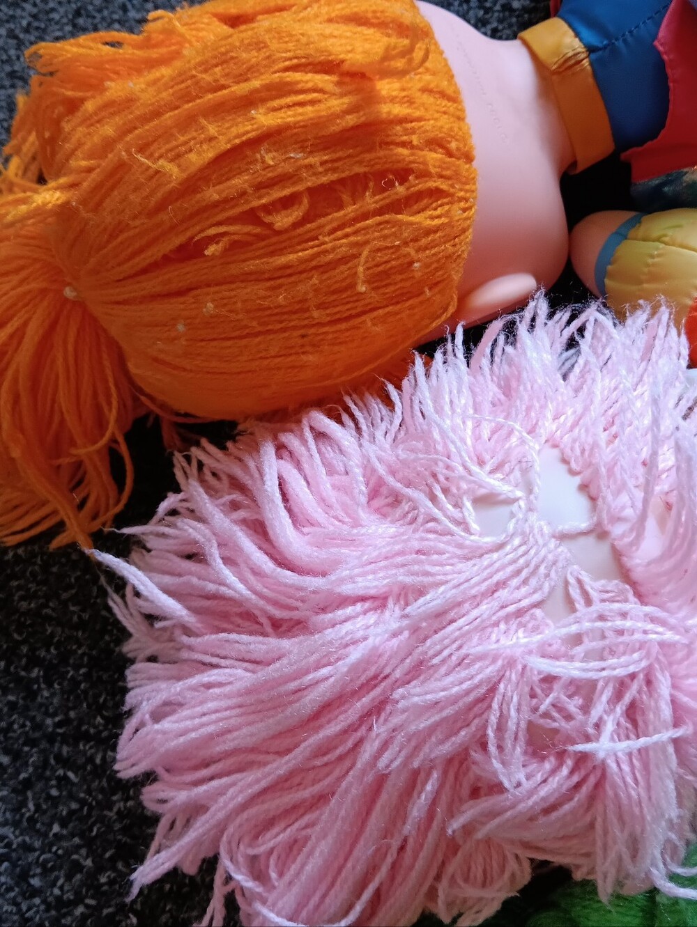 1983 Rainbow Brite, Tickled Pink & Mini Baby Brite Vintage Doll Set, 80s Kids - Picture 12 of 14